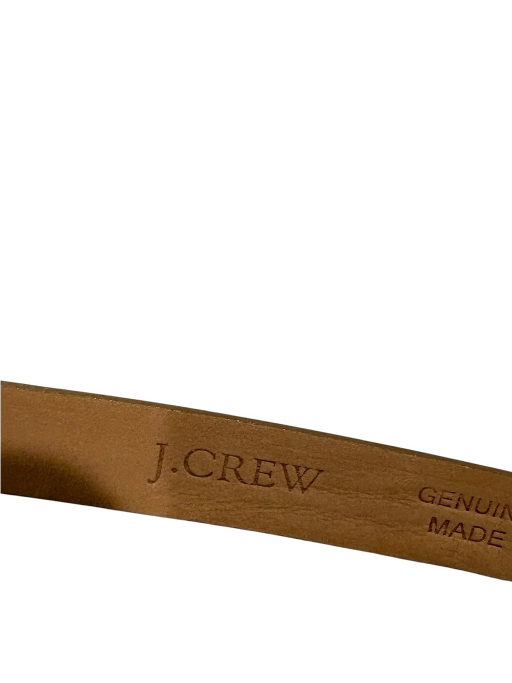 J. Crew - Skinny Belt, Patent Leather. Size Small. Nude / Tan - Picture 3 of 11